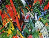 Franz Marc In The Rain painting